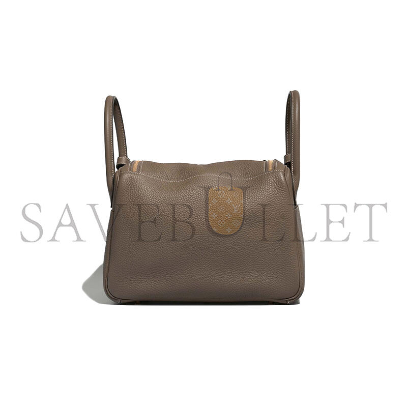 H**mes MASTER LINDY 30 CLEMENCE ETOUPE BAG (30*19*16cm)